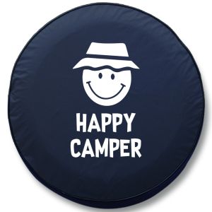 Happy Camper Smiley Face RV Tire Cover