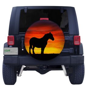 Horse Sunset Tire Cover