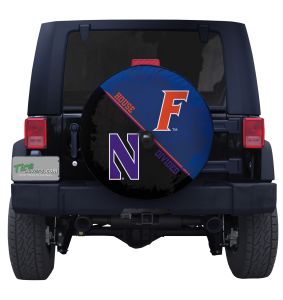 Northwestern Wildcats and Florida Gators House Divided Tire Cover
