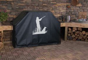 Hunting with Best Friend Logo Grill Cover