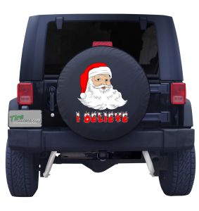 I Believe in Santa Tire Cover Front