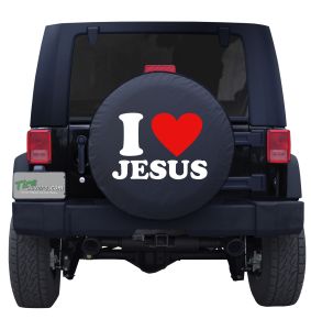 I Love Jesus Tire Cover 