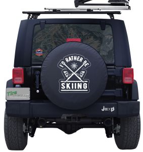 I'd Rather Be Skiing Custom Tire Cover