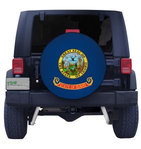 Idaho State Flag Closeup Tire Cover Front