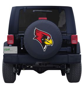 Illinois State Univeristy Spare Tire Cover Black Vinyl Front