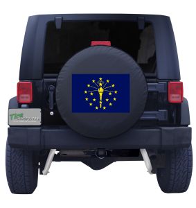 Indiana State Flag Tire Cover Front
