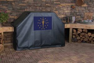 Indiana State Flag Logo Grill Cover