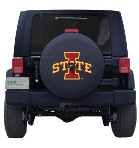 Iowa State Spare Tire Cover Black Vinyl Front