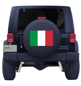 Italian Flag Tire Cover Front