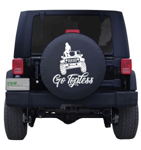 Jeep Go Topless Standing Custom Tire Cover