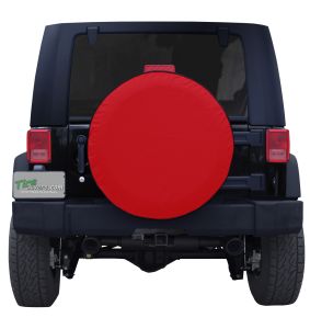 Plain Red Vinyl Tire Cover