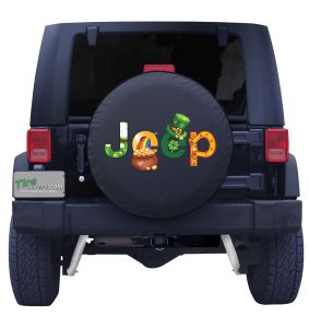 Jeep St. Patrick's Day Tire Cover Front