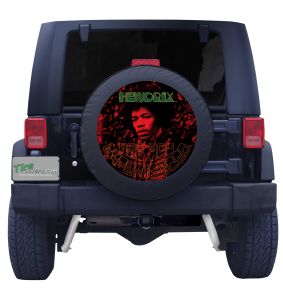 Jimi Hendrix "Are you Experienced" Red Spare Tire Cover