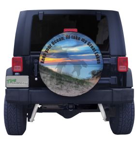 Michigan Dunes Spare Tire Cover Front View