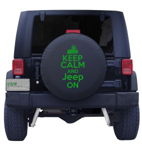 Keep Calm and Jeep on Tire Cover Front