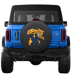 University of Kentucky Spare Tire Cover Black Vinyl Front