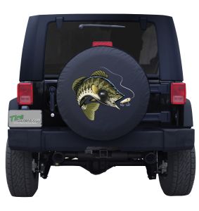 Large Mouth Bass Spare Tire Cover for Jeeps and Broncos