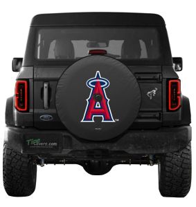 Los Angeles Angels MLB Ford Bronco Spare Tire Cover Logo on Black or White Vinyl