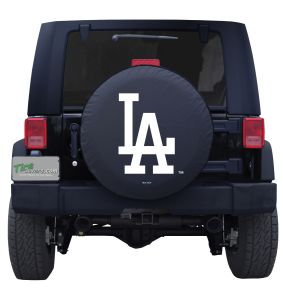 Los Angeles Dodgers MLB Jeep Spare Tire Cover Logo on Black or White Vinyl