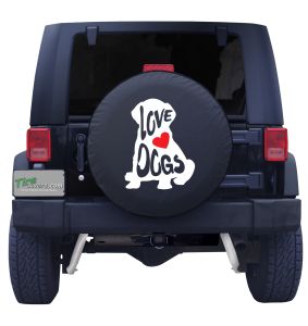 Must Love Dogs Custom Tire Cover Front