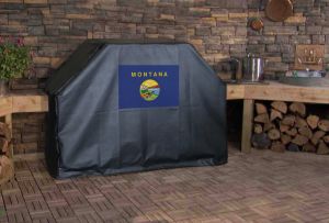 Montana State Flag Logo Grill Cover