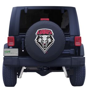 University of New Mexico Spare Tire Cover Black Vinyl Front