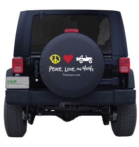 Peace, Love, and 4x4's Tire Cover