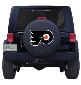 Philadelphia Flyers Logo Black Spare Tire Cover Front