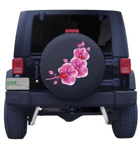 Pink Orchid Tire Cover