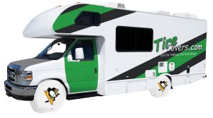 Pittsburgh Penguins Logo RV Tire Shade Cover 