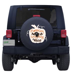 Pumpkins Spice and Everything Nice Tire Cover for Jeeps and Broncos