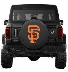 San Francisco Giants MLB Ford Bronco Spare Tire Cover Logo on Black or White Vinyl