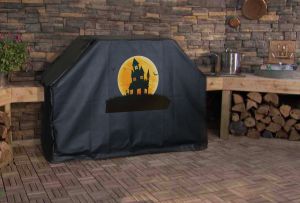 Haunted House Custom Grill Cover