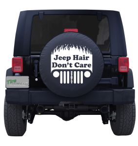 Jeep Hair Don't Care Seven Slot Tire Cover