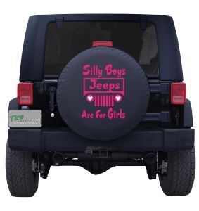 Jeeps are for Girls, not Boys Tire Cover
