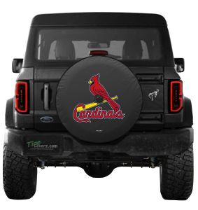 St. Louis Cardinals MLB Ford Bronco Spare Tire Cover Logo on Black or White Vinyl