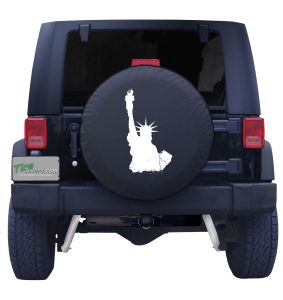Statue of Liberty Outline Tire Cover