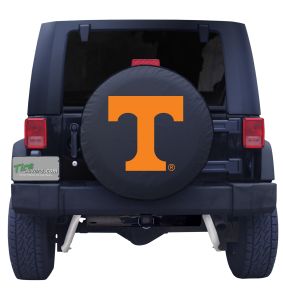 University of Tennessee Spare Tire Cover Black Vinyl Front
