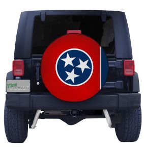 Tennessee State Flag Closeup Tire Cover Front