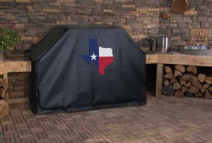Texas State Outline Flag Logo Grill Cover