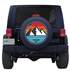The Good Life Color Block Mountains Custom Tire Cover