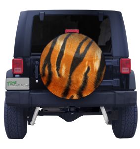 Tiger Print Spare Tire Cover Front
