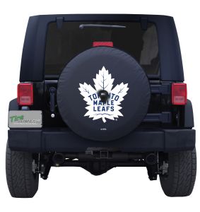 Toronto Maple Leafs Logo Black Spare Tire Cover Front