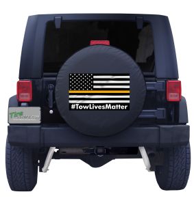 Tow Lives Matter American Flag Custom Tire Cover