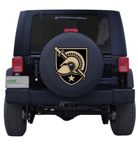 United States Military Academy Spare Tire Cover Black Vinyl Front