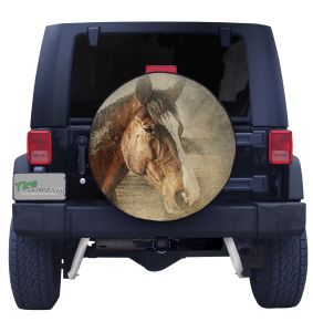 Vintage Horse Tire Cover