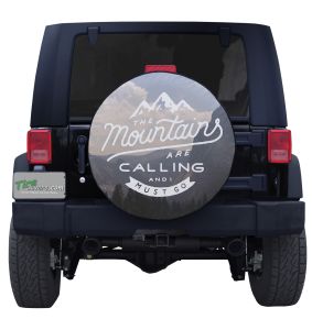 The Mountains Are Calling Tire Cover Frosted Valley