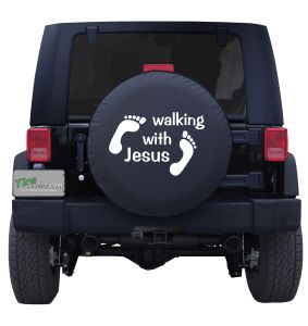 Walking with Jesus Tire Cover 