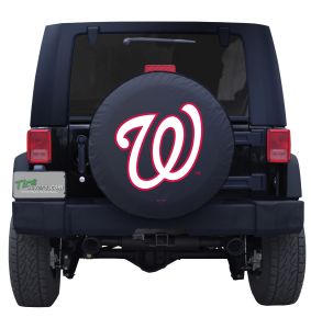 Washington Nationals MLB Jeep Spare Tire Cover Logo on Black or White Vinyl
