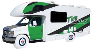Winnipeg Jets RV Tire Shade Covers